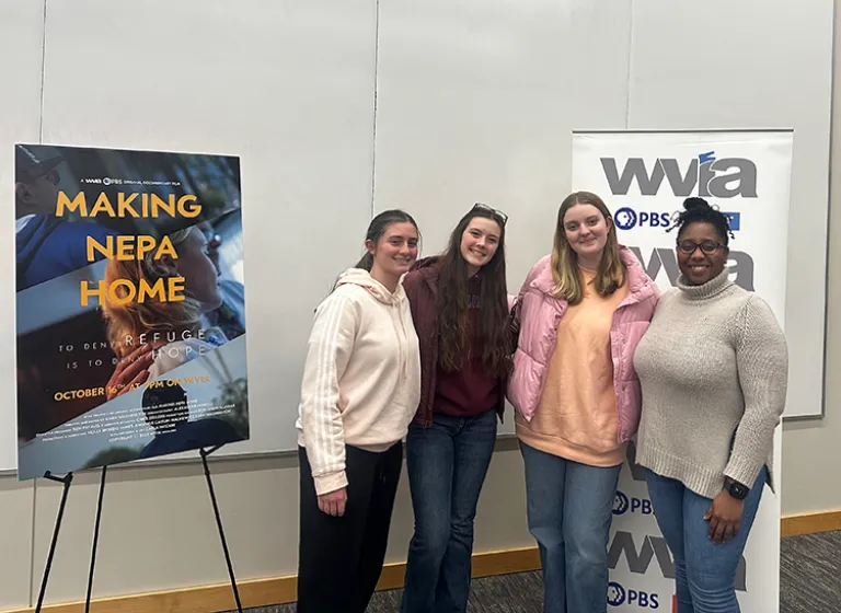 group of students with making nepa home